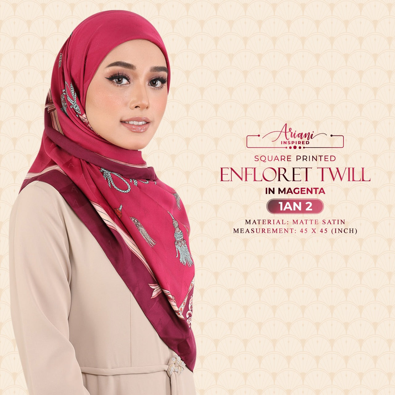 Ariani Printed Enflored Twill Square Collection