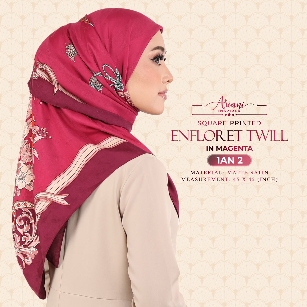 Ariani Printed Enflored Twill Square Collection