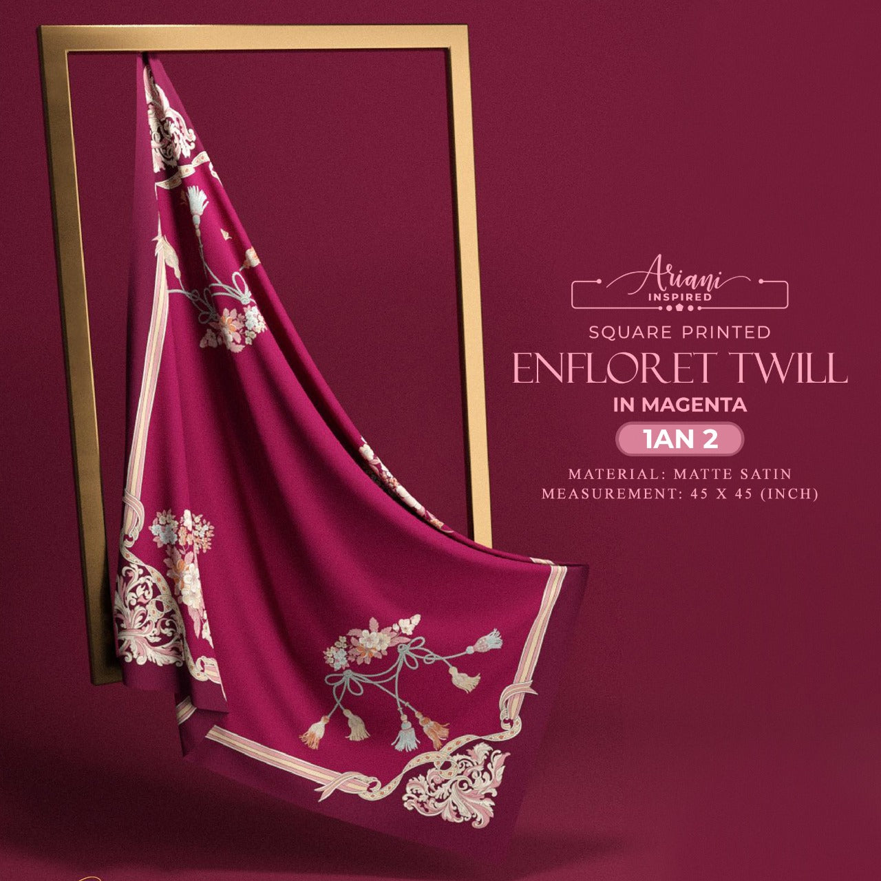 Ariani Printed Enflored Twill Square Collection
