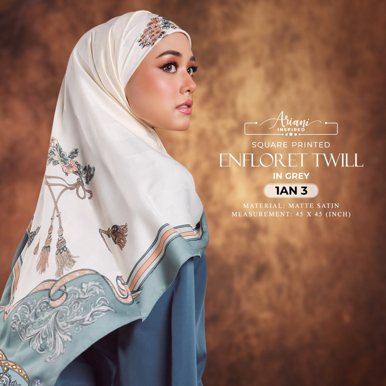 Ariani Printed Enflored Twill Square Collection