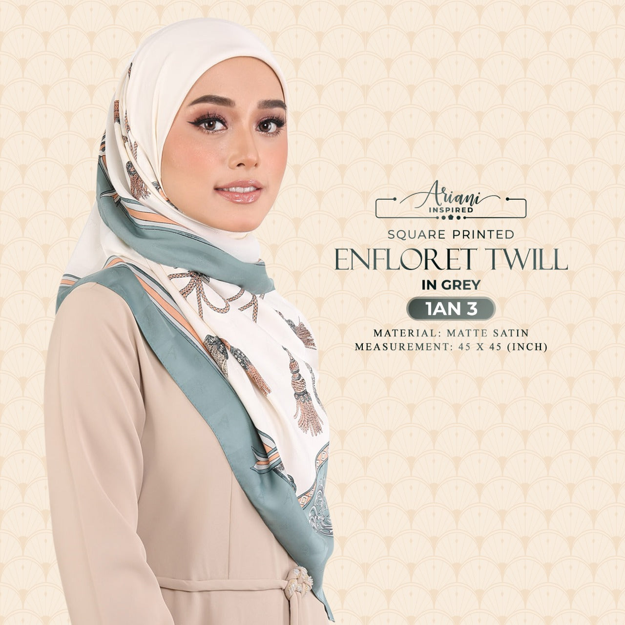 Ariani Printed Enflored Twill Square Collection