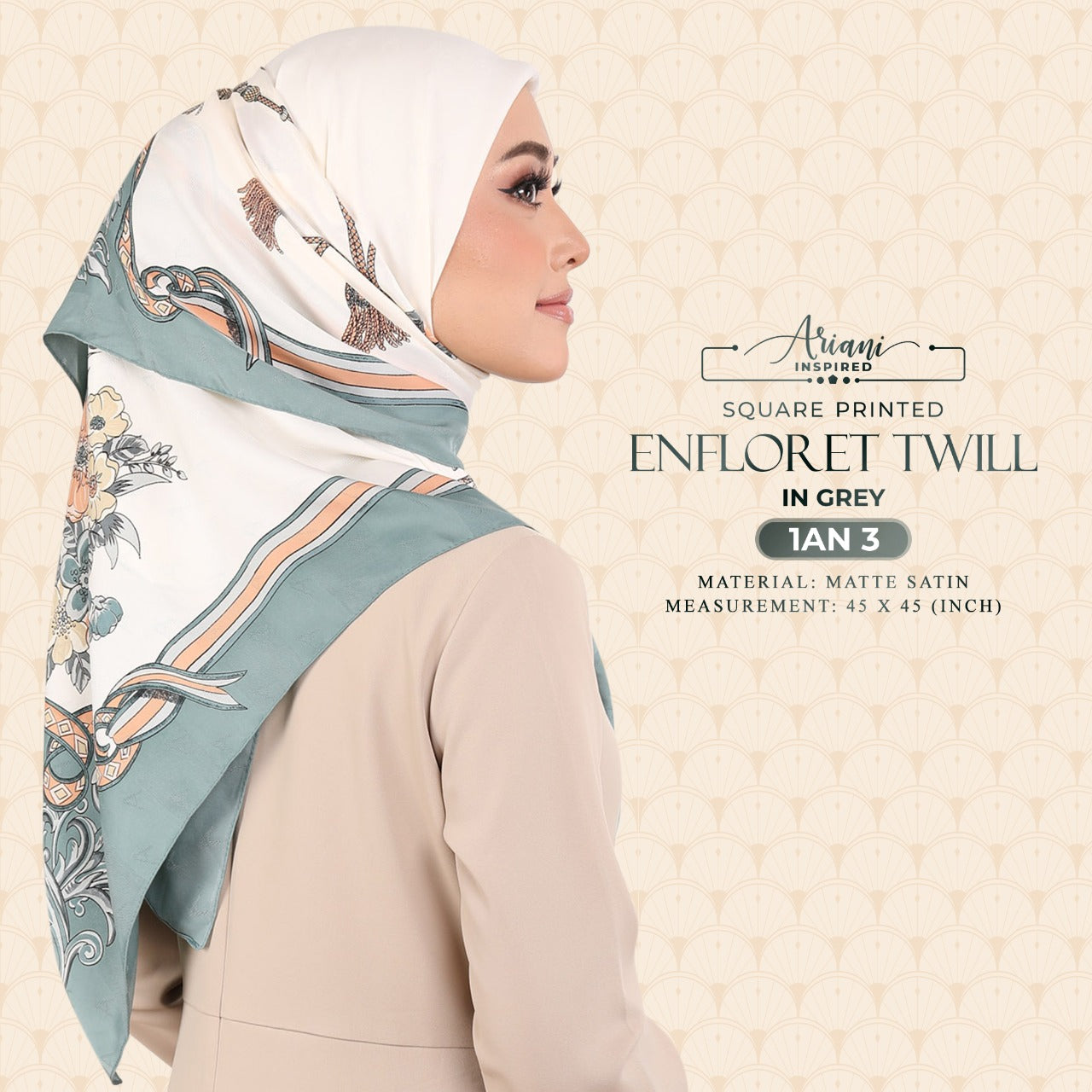 Ariani Printed Enflored Twill Square Collection