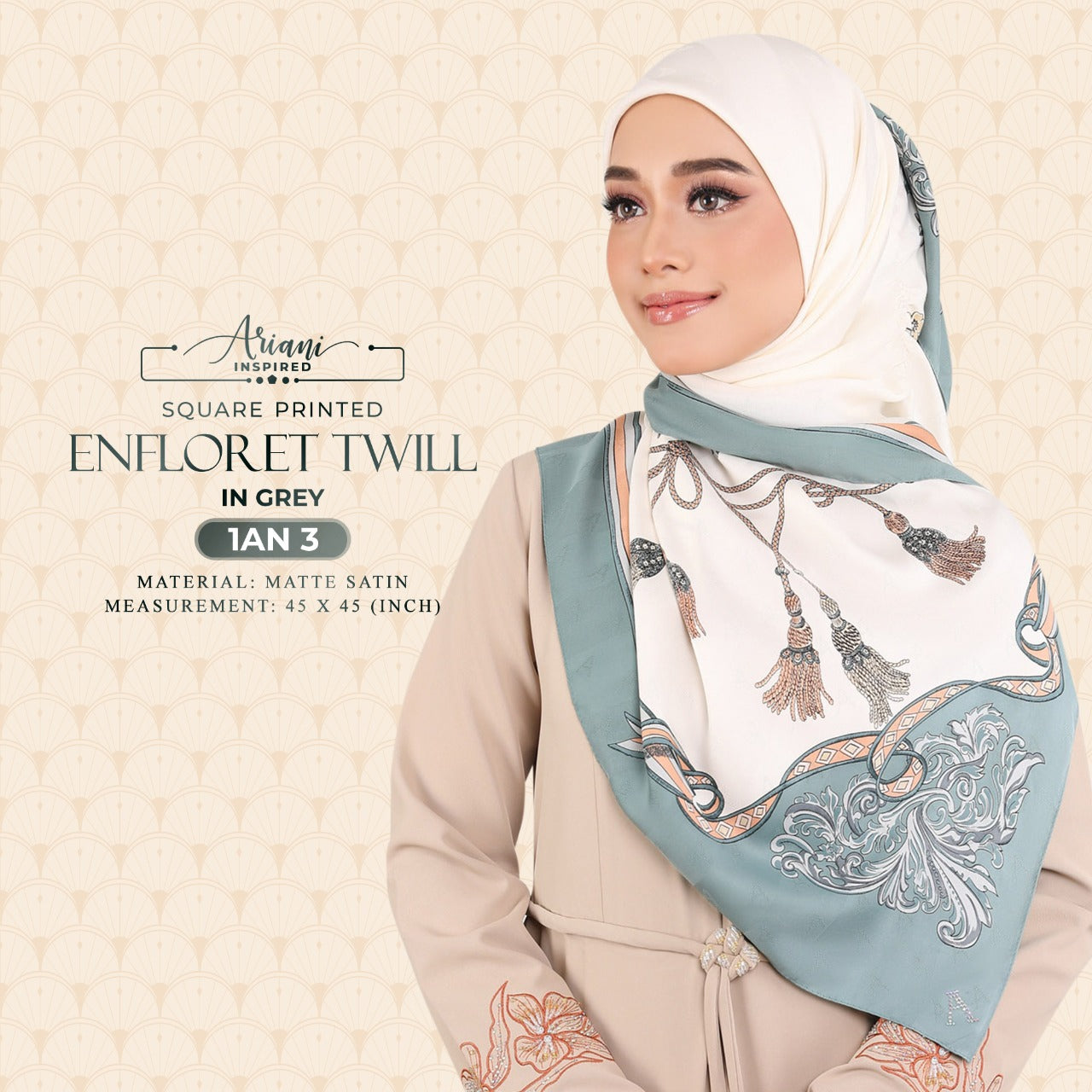 Ariani Printed Enflored Twill Square Collection