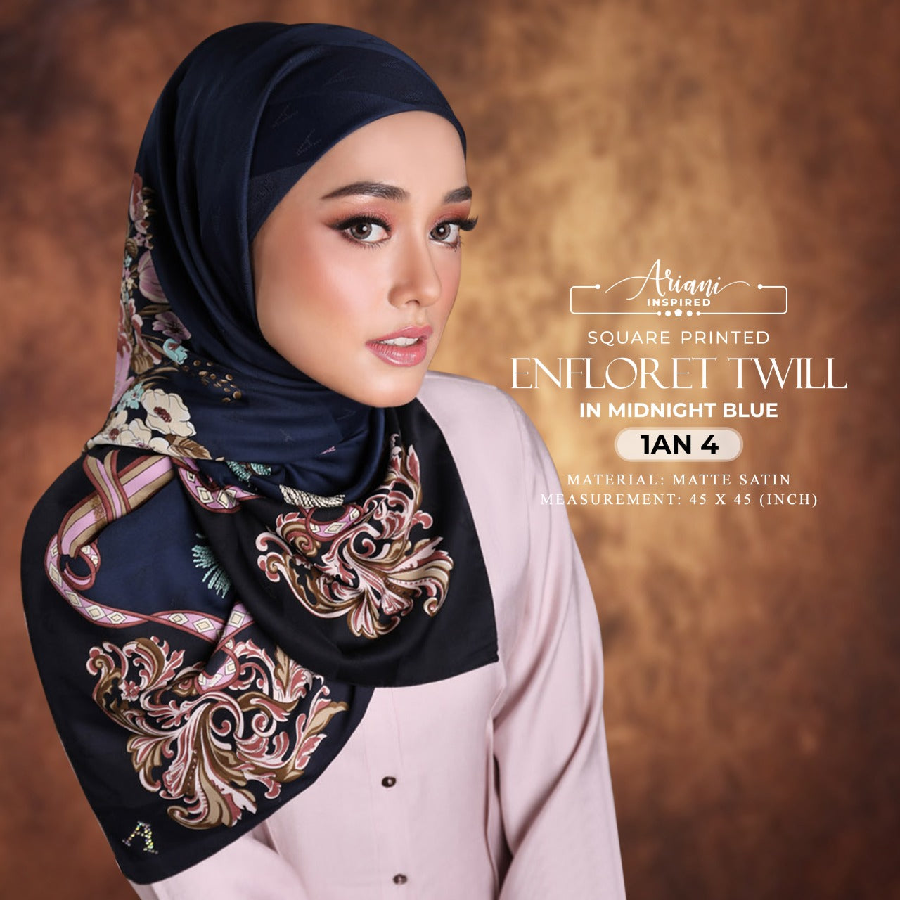 Ariani Printed Enflored Twill Square Collection