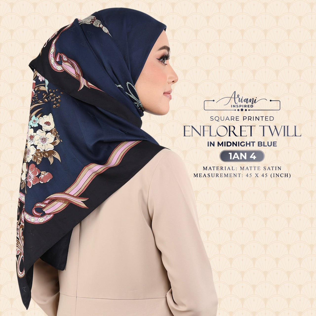 Ariani Printed Enflored Twill Square Collection
