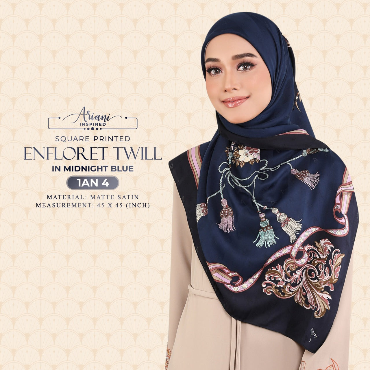 Ariani Printed Enflored Twill Square Collection