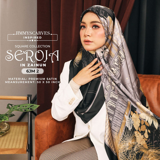 Jimmy Scarves  Inspired Seroja Merdeka Square Collection (6JM)