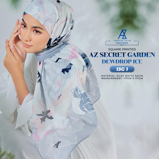 Ameera Zaini Inspired AZ SECRET GARDEN Square Collection (13G)