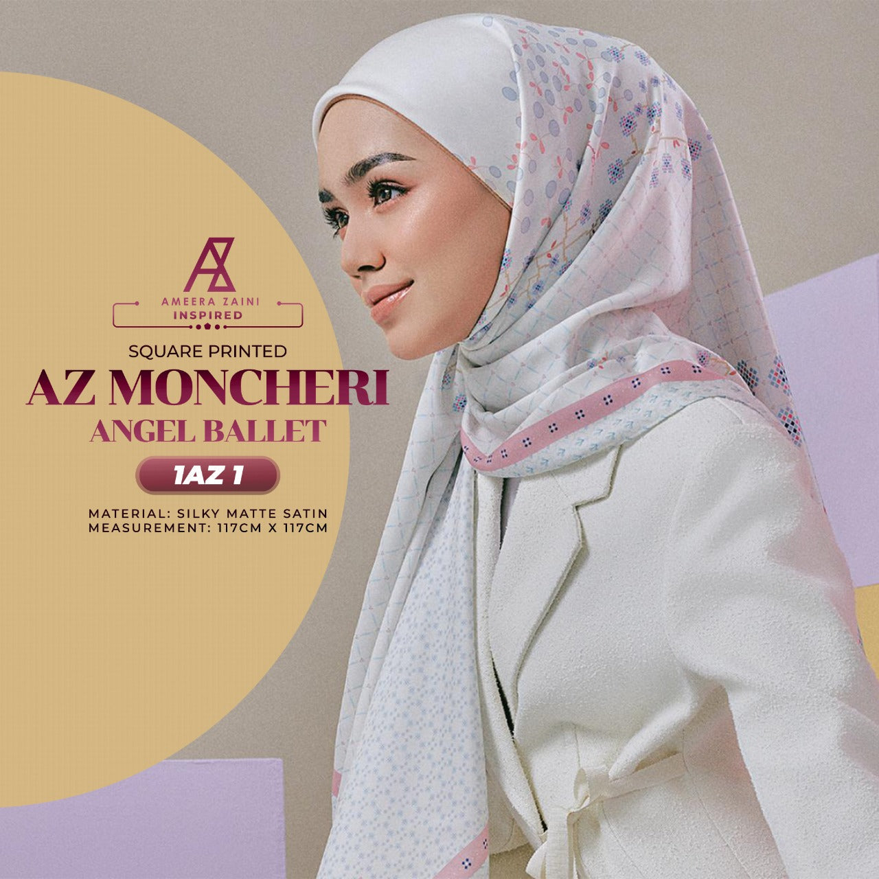 Ameera Zaini Inspired AZ MONCHERI Square Collection (1AZ)