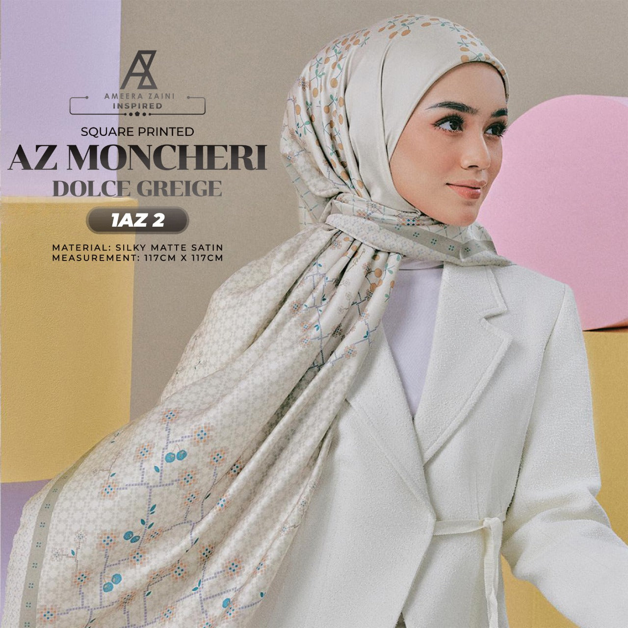 Ameera Zaini Inspired AZ MONCHERI Square Collection (1AZ)
