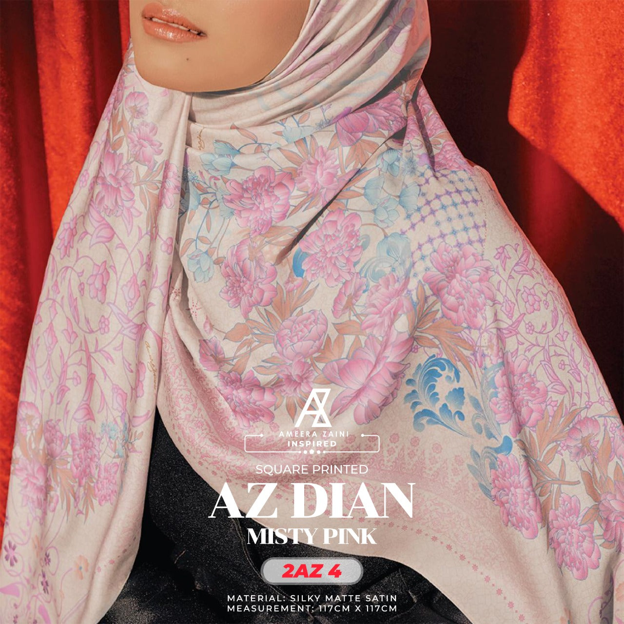 Ameera Zaini Inspired AZ DIAN FLORENTINE Square Collection (2AZ)