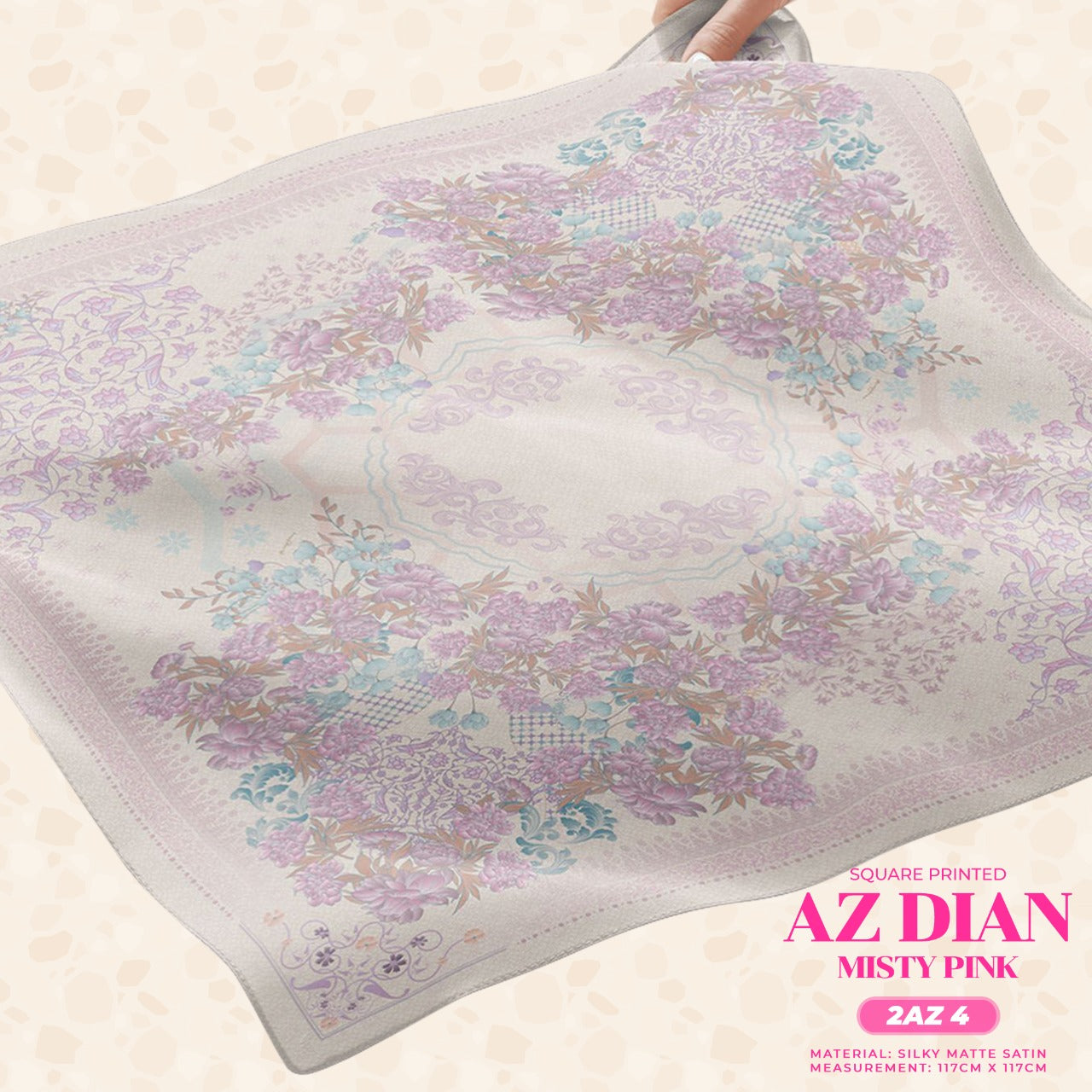 Ameera Zaini Inspired AZ DIAN FLORENTINE Square Collection (2AZ)