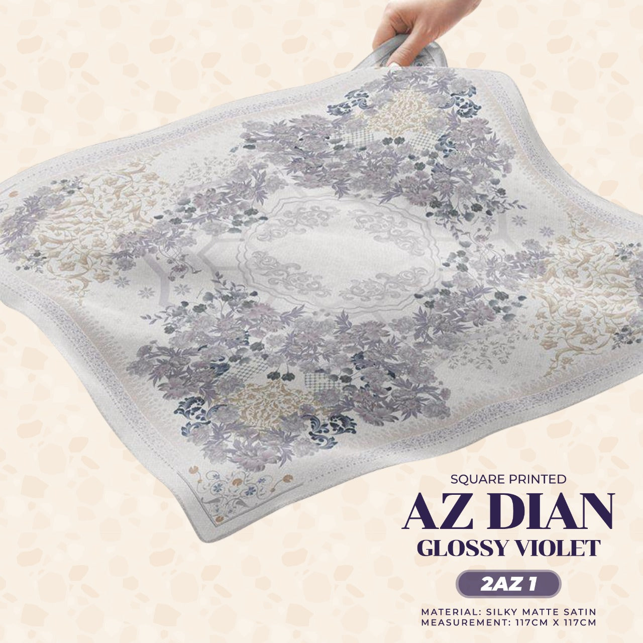 Ameera Zaini Inspired AZ DIAN FLORENTINE Square Collection (2AZ)