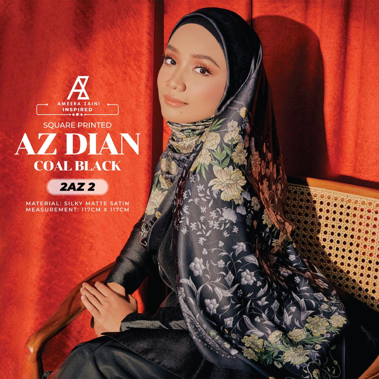 Ameera Zaini Inspired AZ DIAN FLORENTINE Square Collection (2AZ)