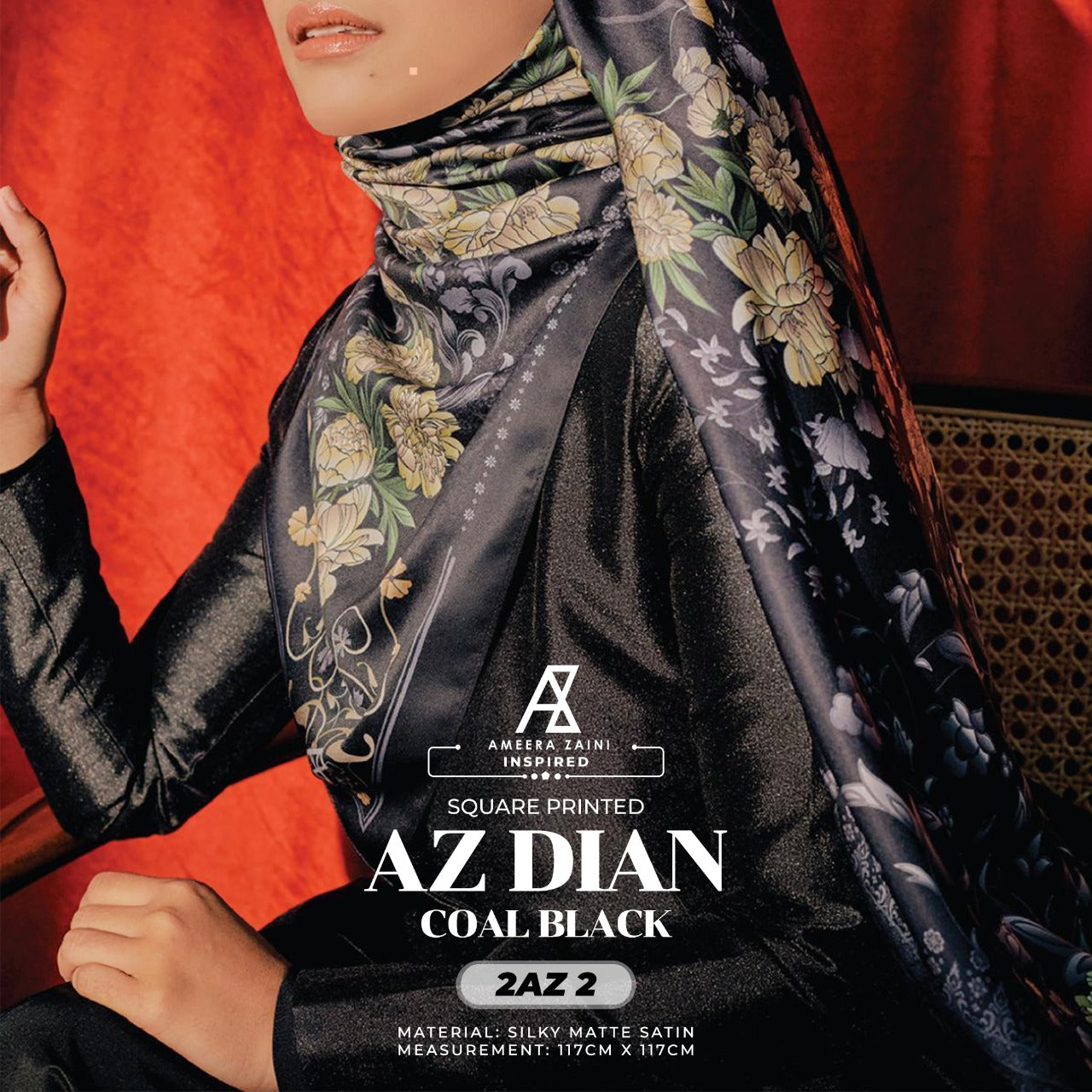 Ameera Zaini Inspired AZ DIAN FLORENTINE Square Collection (2AZ)