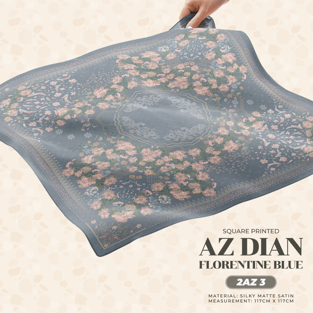 Ameera Zaini Inspired AZ DIAN FLORENTINE Square Collection (2AZ)