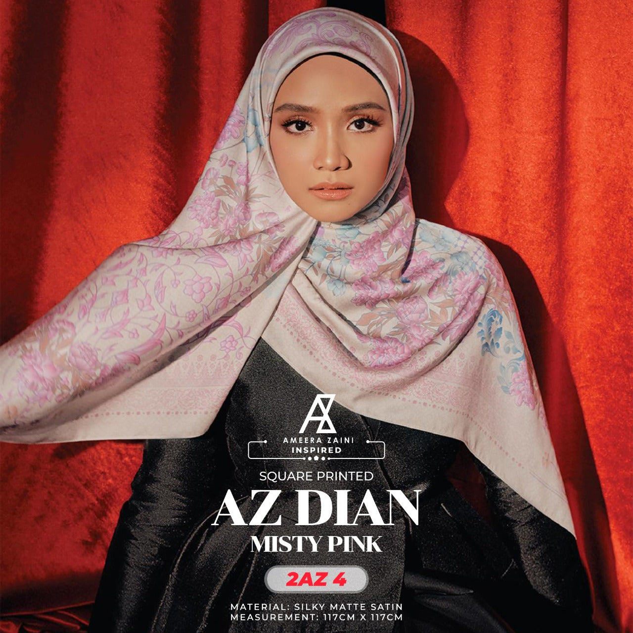 Ameera Zaini Inspired AZ DIAN FLORENTINE Square Collection (2AZ)