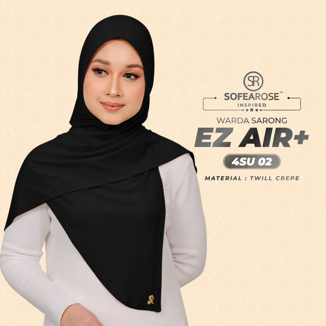 Sofearose Inspired Warda Sarong Series Instant Plain Collection (4SU)