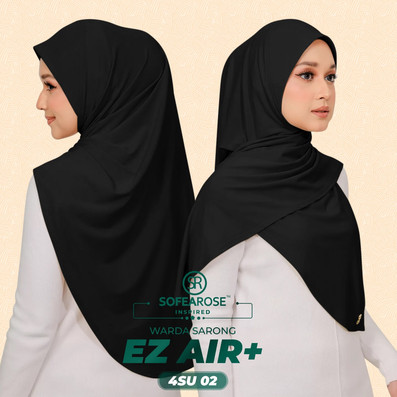 Sofearose Inspired Warda Sarong Series Instant Plain Collection (4SU)