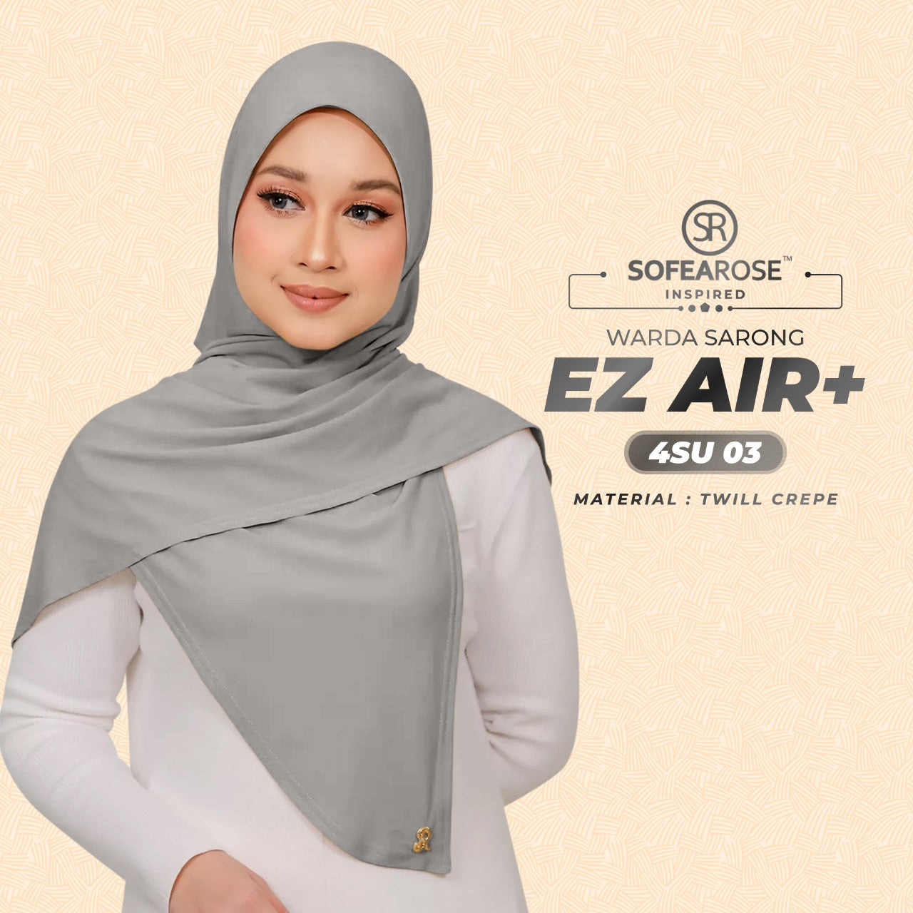 Sofearose Inspired Warda Sarong Series Instant Plain Collection (4SU)