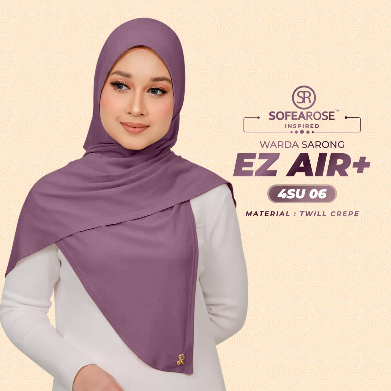 Sofearose Inspired Warda Sarong Series Instant Plain Collection (4SU)