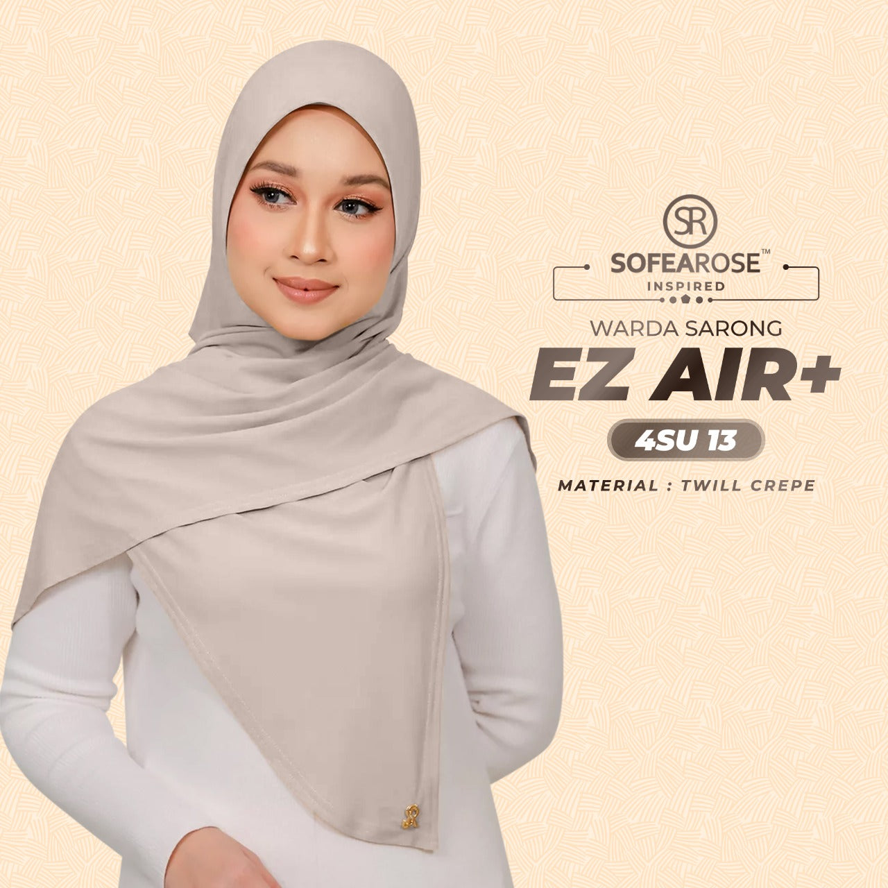 Sofearose Inspired Warda Sarong Series Instant Plain Collection (4SU)