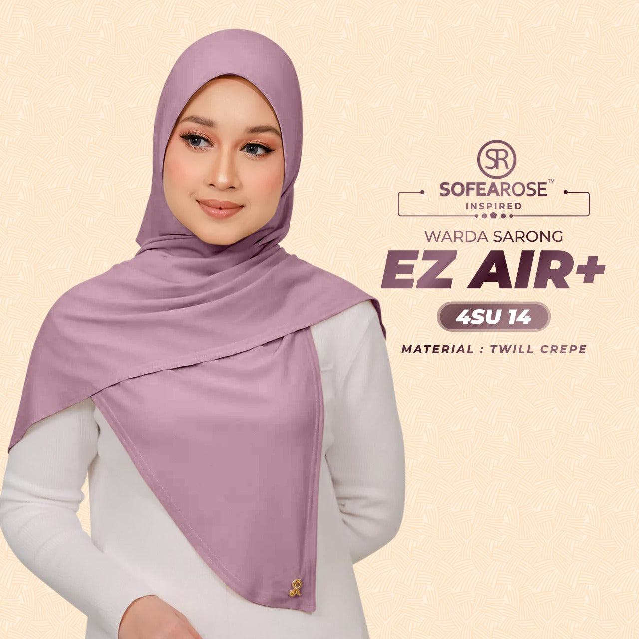 Sofearose Inspired Warda Sarong Series Instant Plain Collection (4SU)