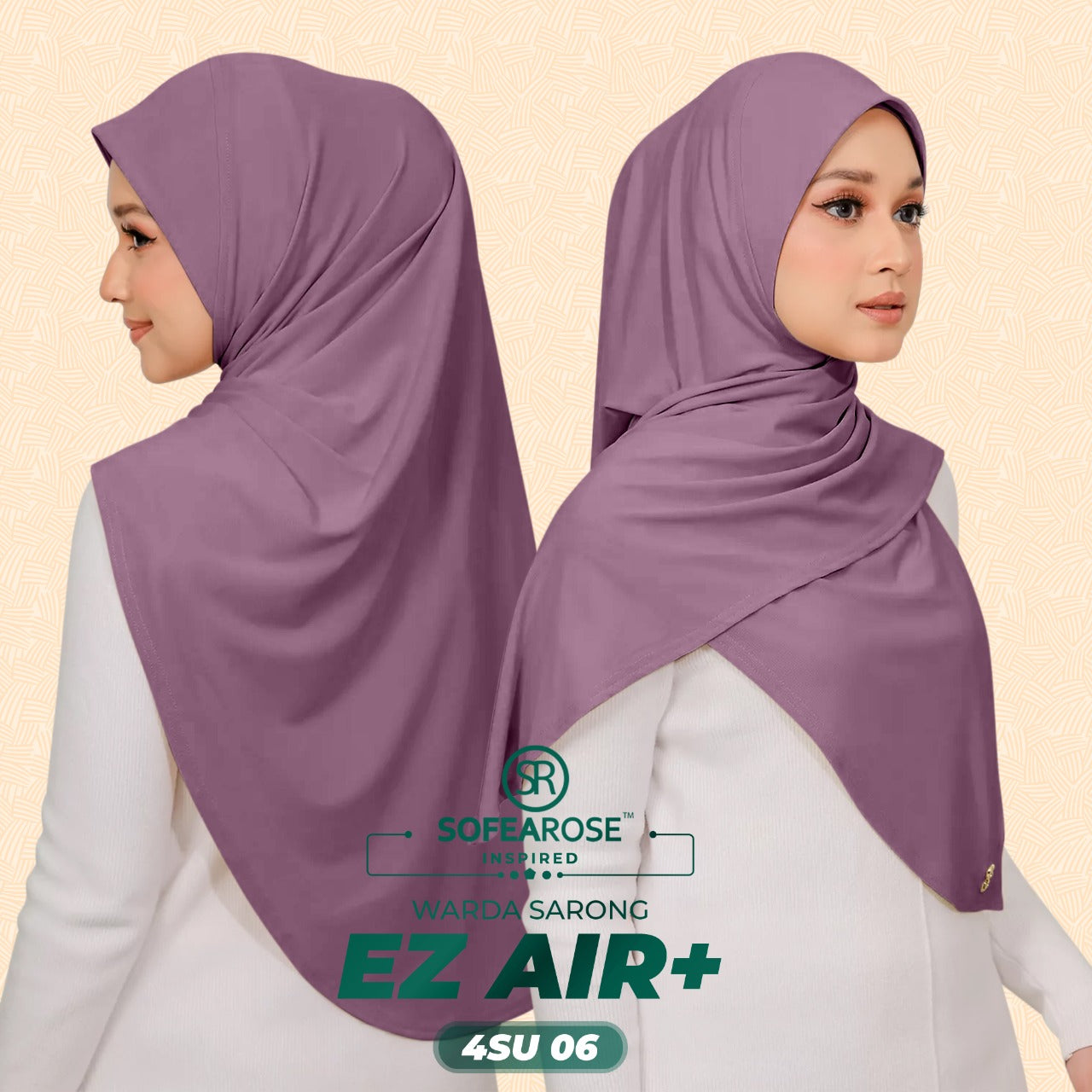 Sofearose Inspired Warda Sarong Series Instant Plain Collection (4SU)