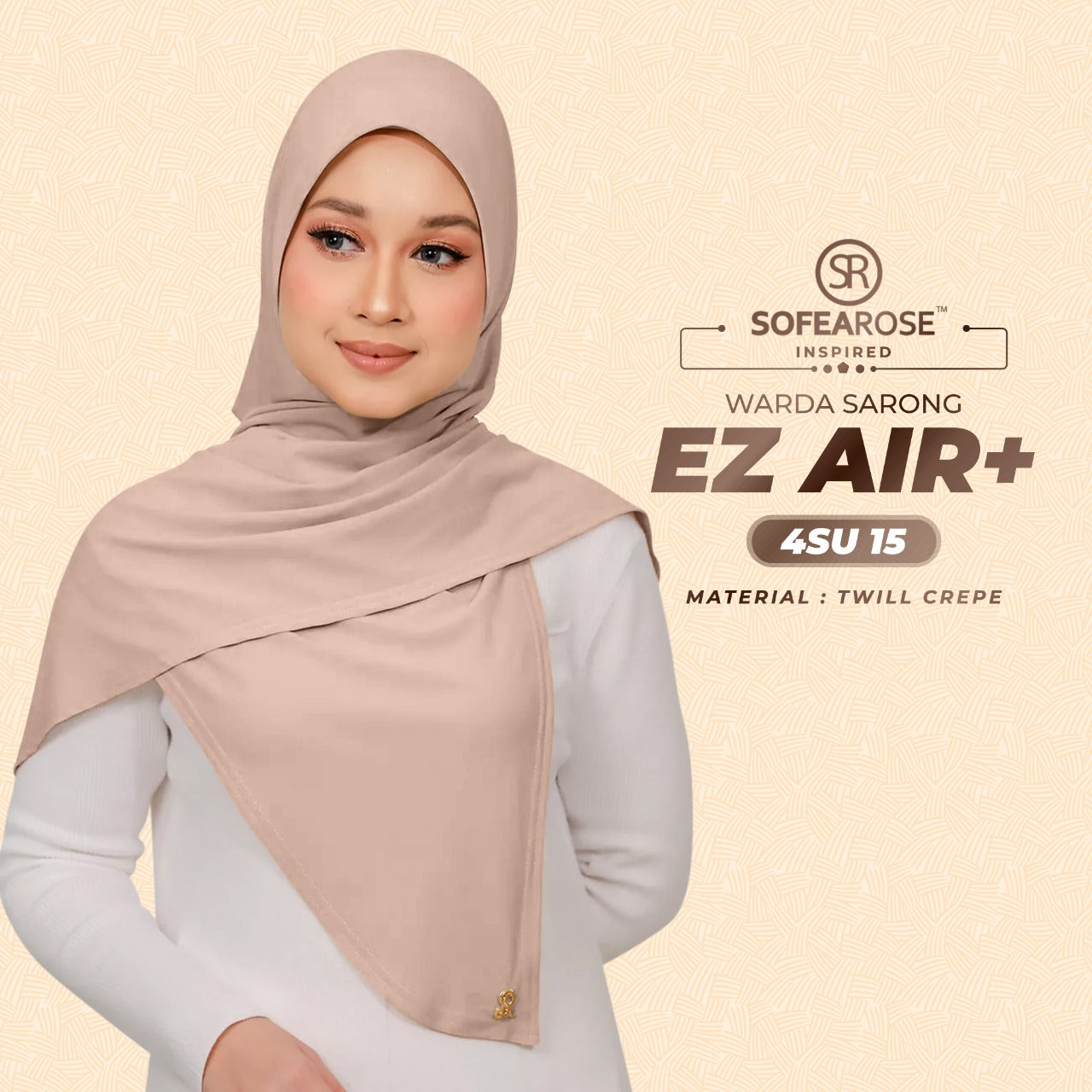 Sofearose Inspired Warda Sarong Series Instant Plain Collection (4SU)