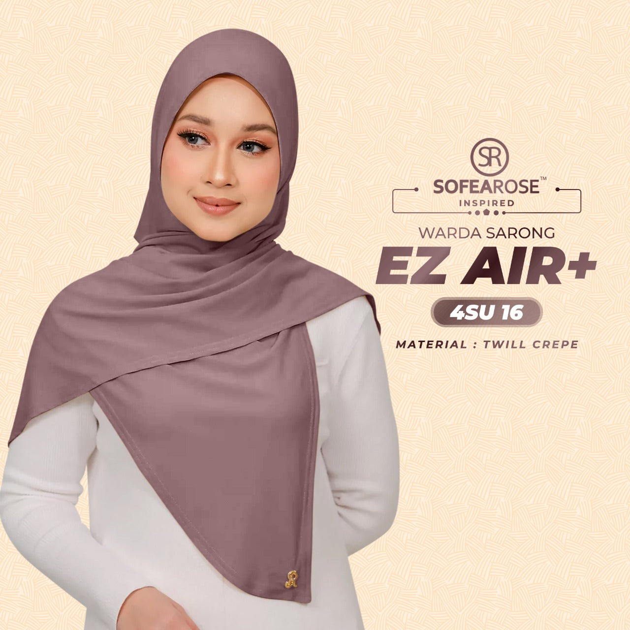 Sofearose Inspired Warda Sarong Series Instant Plain Collection (4SU)