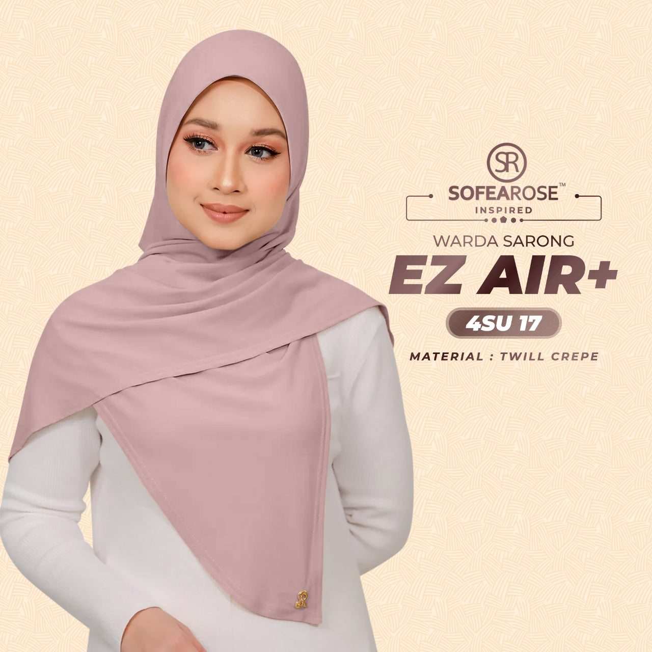 Sofearose Inspired Warda Sarong Series Instant Plain Collection (4SU)
