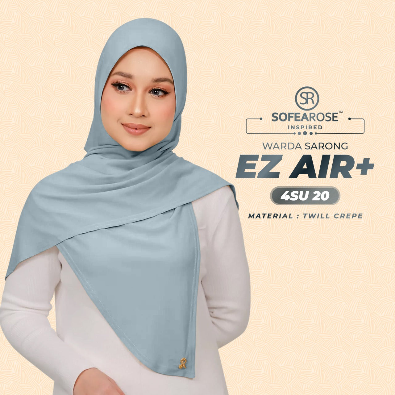 Sofearose Inspired Warda Sarong Series Instant Plain Collection (4SU)