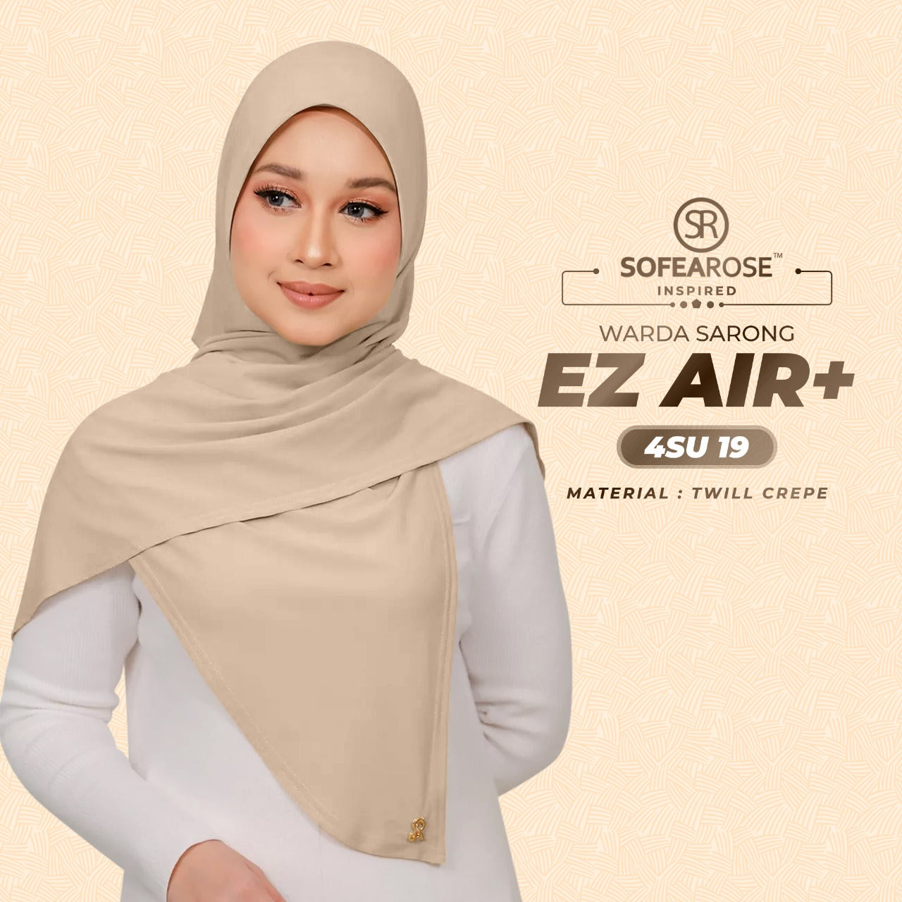 Sofearose Inspired Warda Sarong Series Instant Plain Collection (4SU)