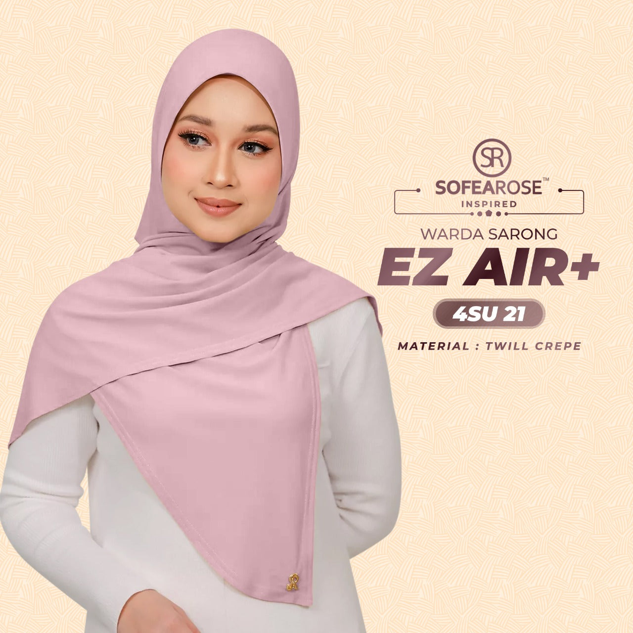 Sofearose Inspired Warda Sarong Series Instant Plain Collection (4SU)