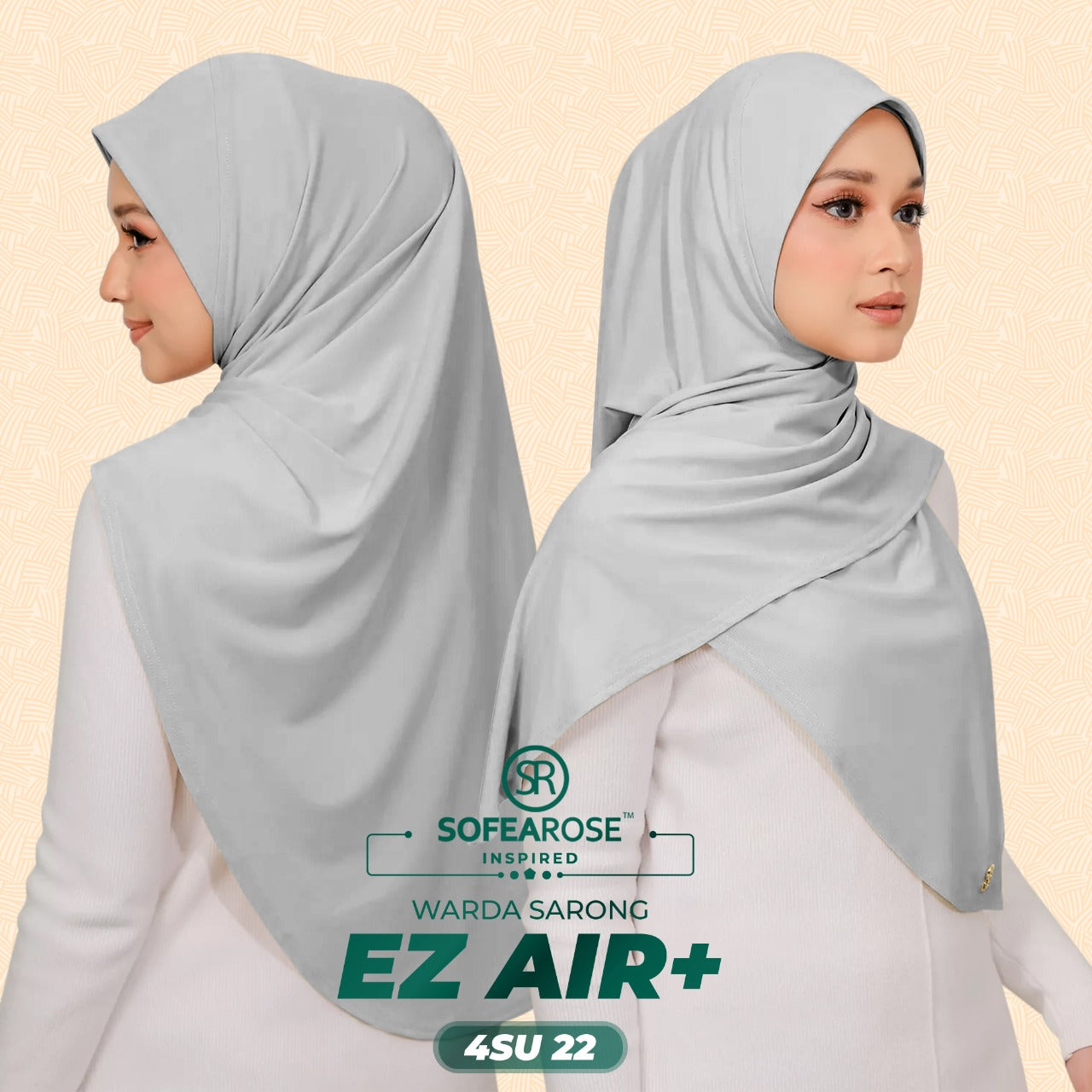 Sofearose Inspired Warda Sarong Series Instant Plain Collection (4SU)
