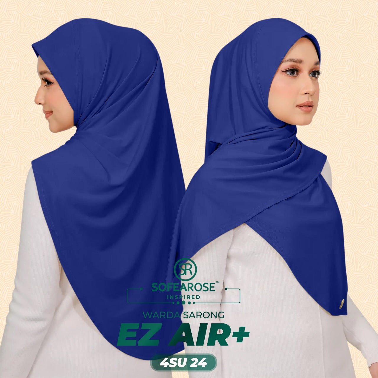 Sofearose Inspired Warda Sarong Series Instant Plain Collection (4SU)