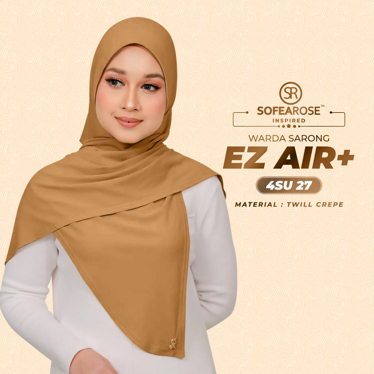 Sofearose Inspired Warda Sarong Series Instant Plain Collection (4SU)
