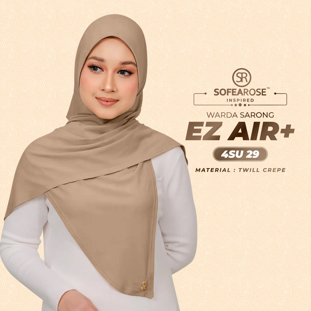 Sofearose Inspired Warda Sarong Series Instant Plain Collection (4SU)