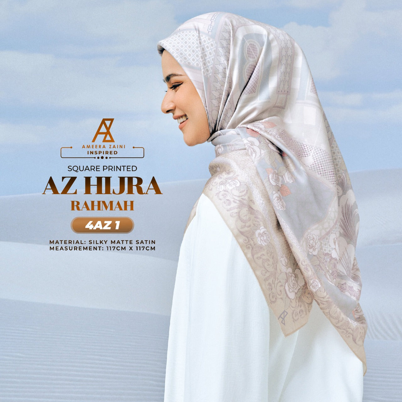 Ameera Zaini Inspired AZ HIJRA Square Collection (4AZ)