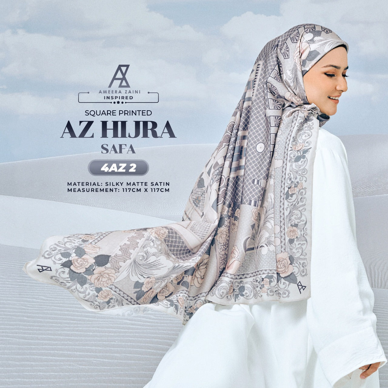 Ameera Zaini Inspired AZ HIJRA Square Collection (4AZ)