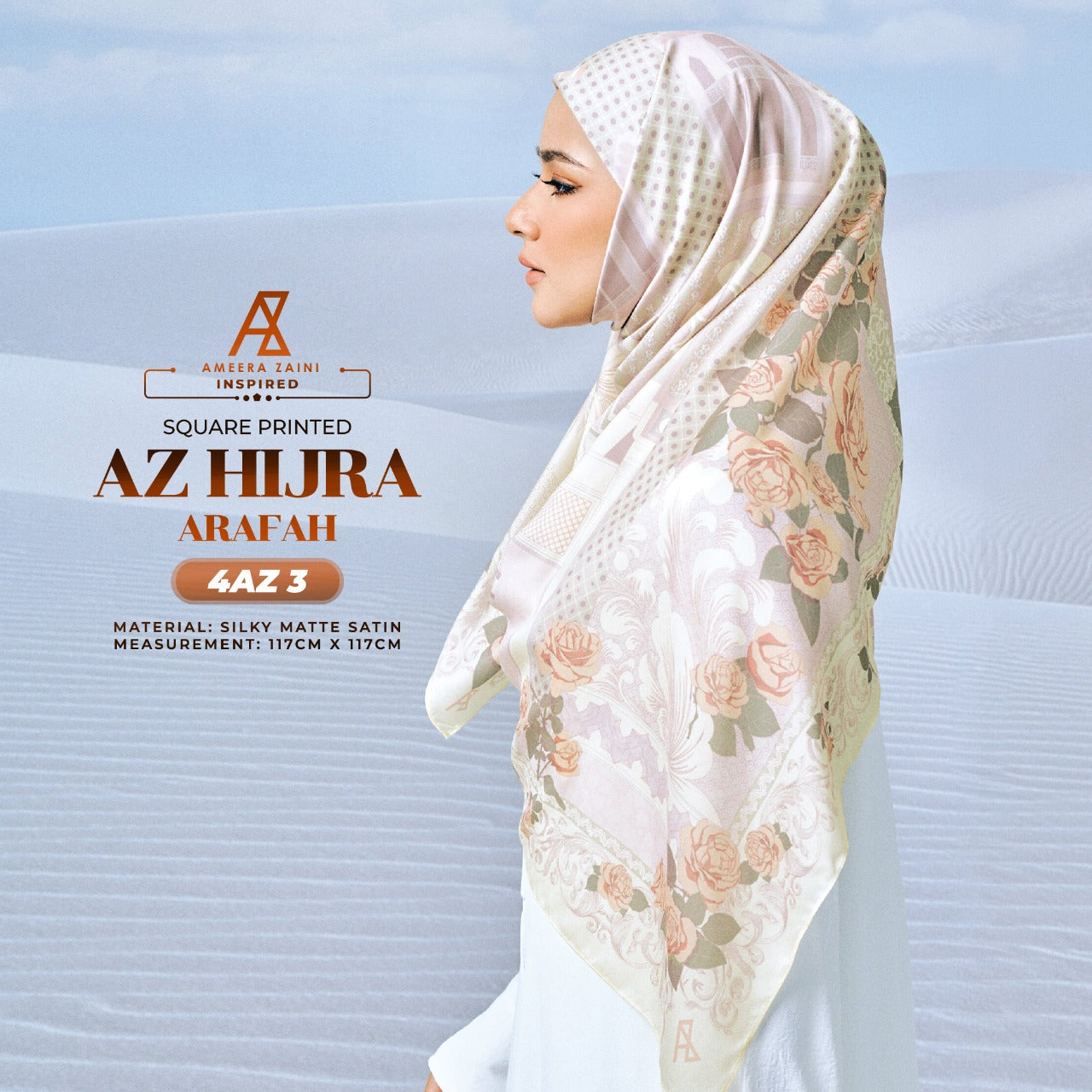 Ameera Zaini Inspired AZ HIJRA Square Collection (4AZ)