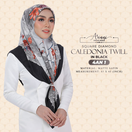 Ariani Inspired CALEDONIA TWILL Printed Square Collection (4AN)