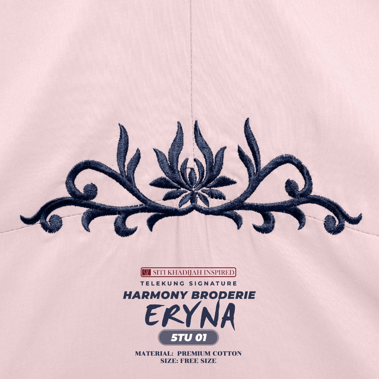 Telekung Inspired SK Harmony Broderie Eryna Collection Free Woven bag (5TU)