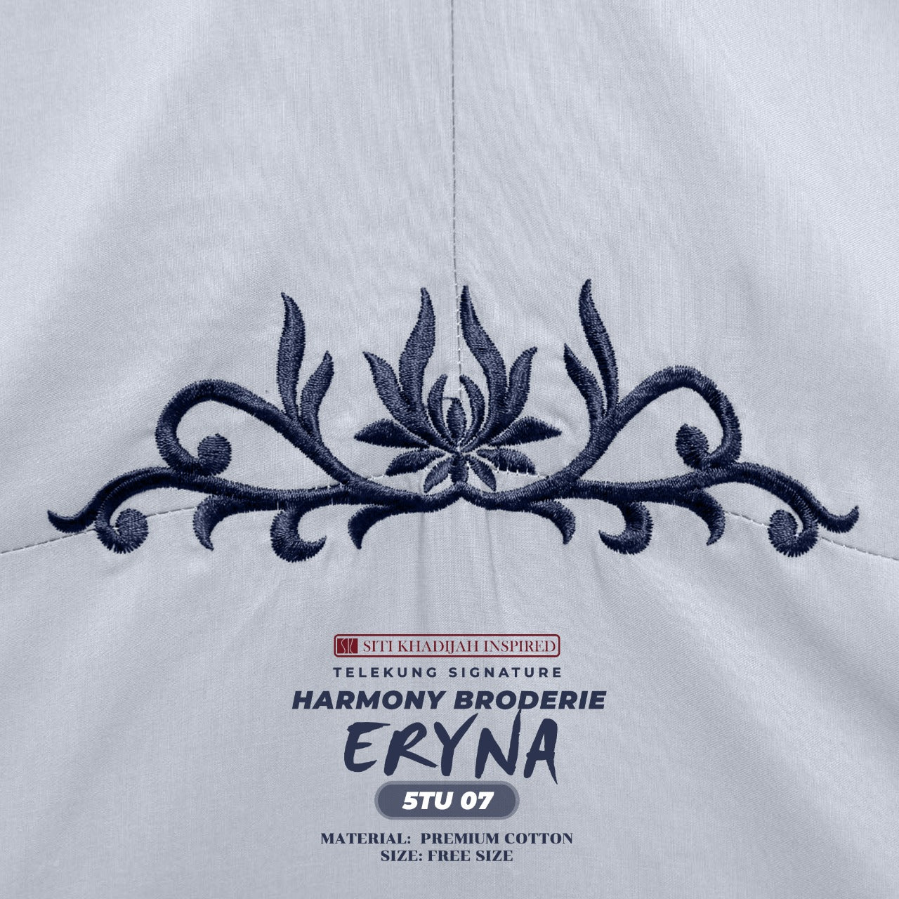 Telekung Inspired SK Harmony Broderie Eryna Collection Free Woven bag (5TU)