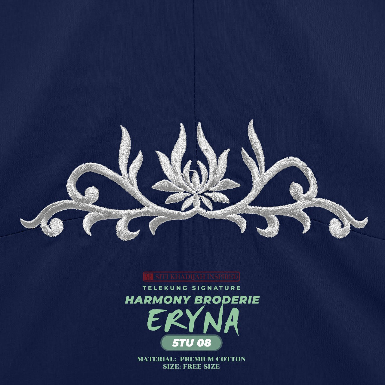 Telekung Inspired SK Harmony Broderie Eryna Collection Free Woven bag (5TU)