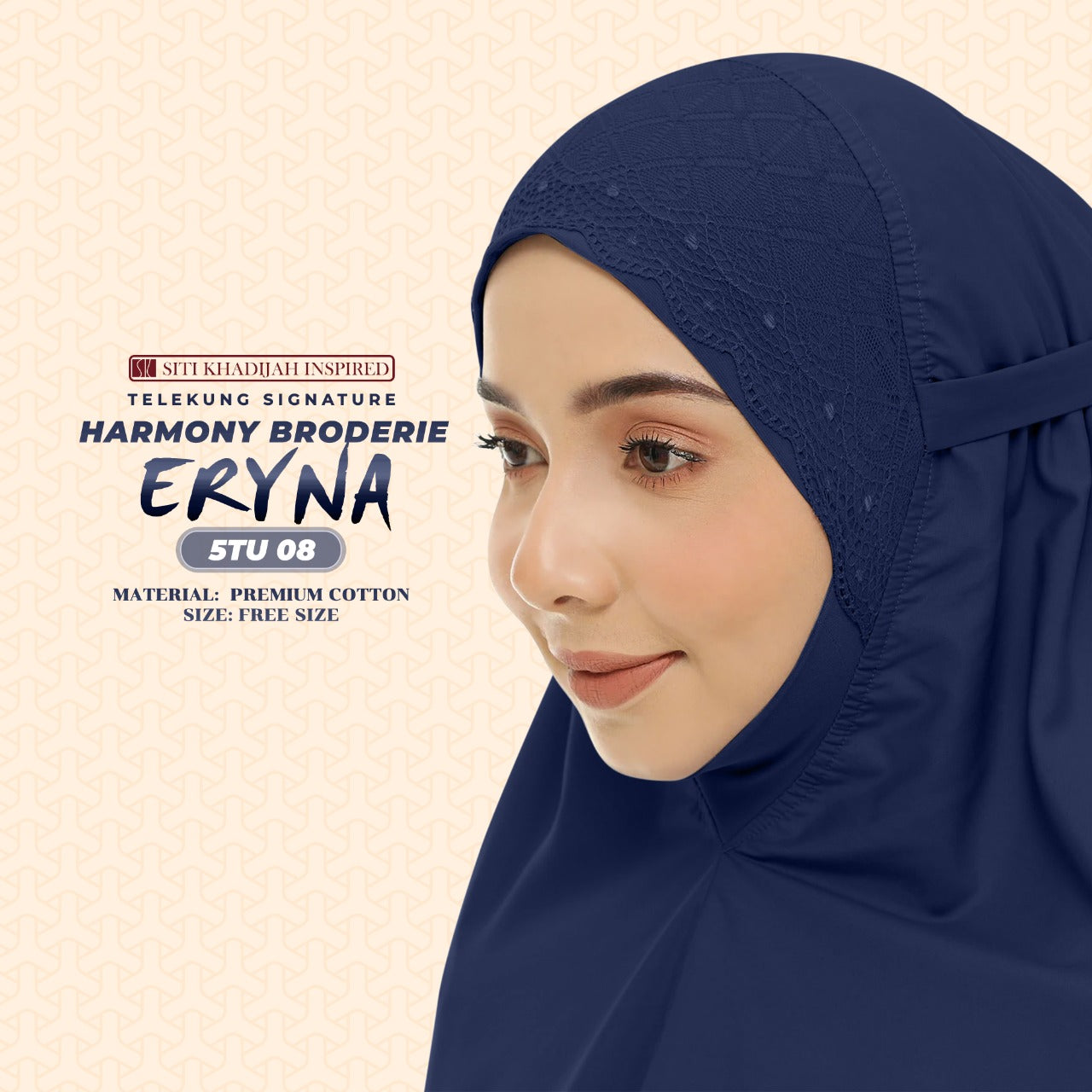 Telekung Inspired SK Harmony Broderie Eryna Collection Free Woven bag (5TU)