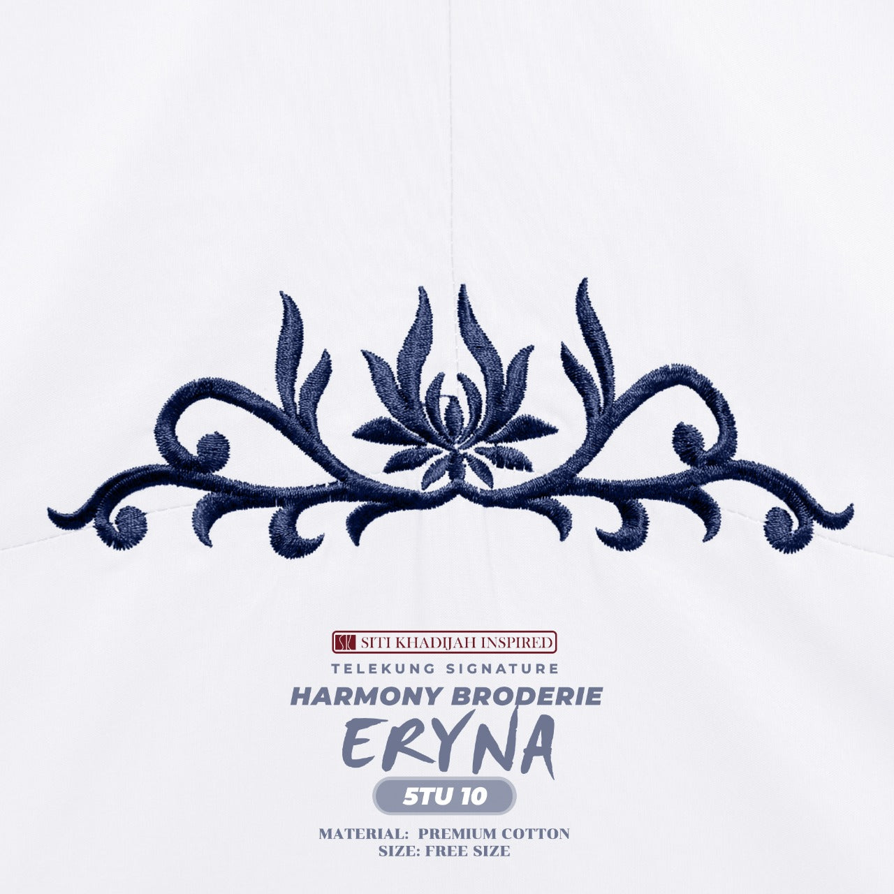 Telekung Inspired SK Harmony Broderie Eryna Collection Free Woven bag (5TU)