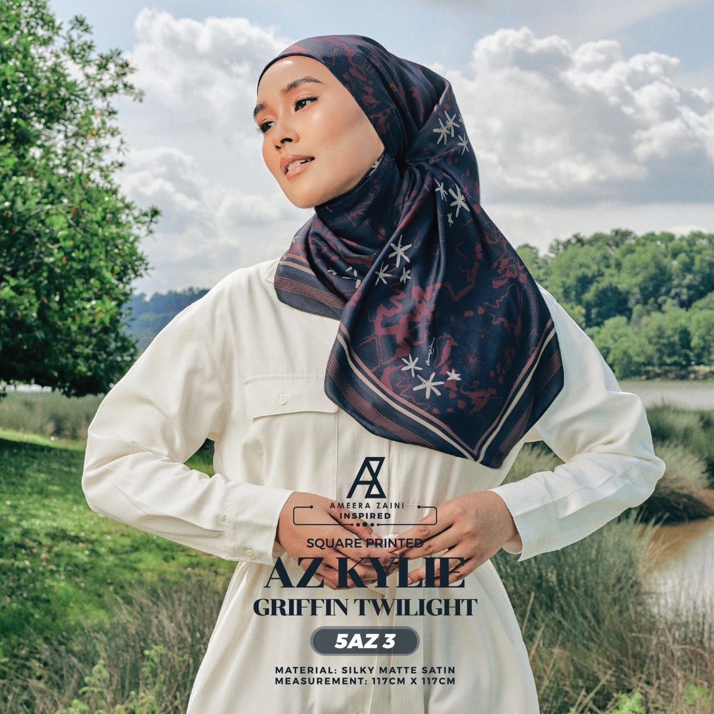 Ameera Zaini Inspired AZ KYLIE Square Collection (5AZ)