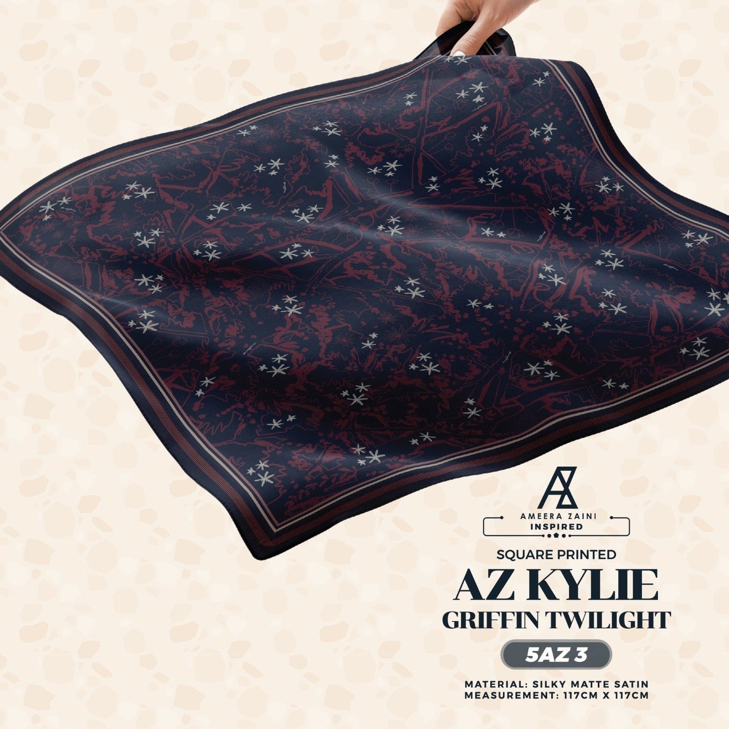 Ameera Zaini Inspired AZ KYLIE Square Collection (5AZ)