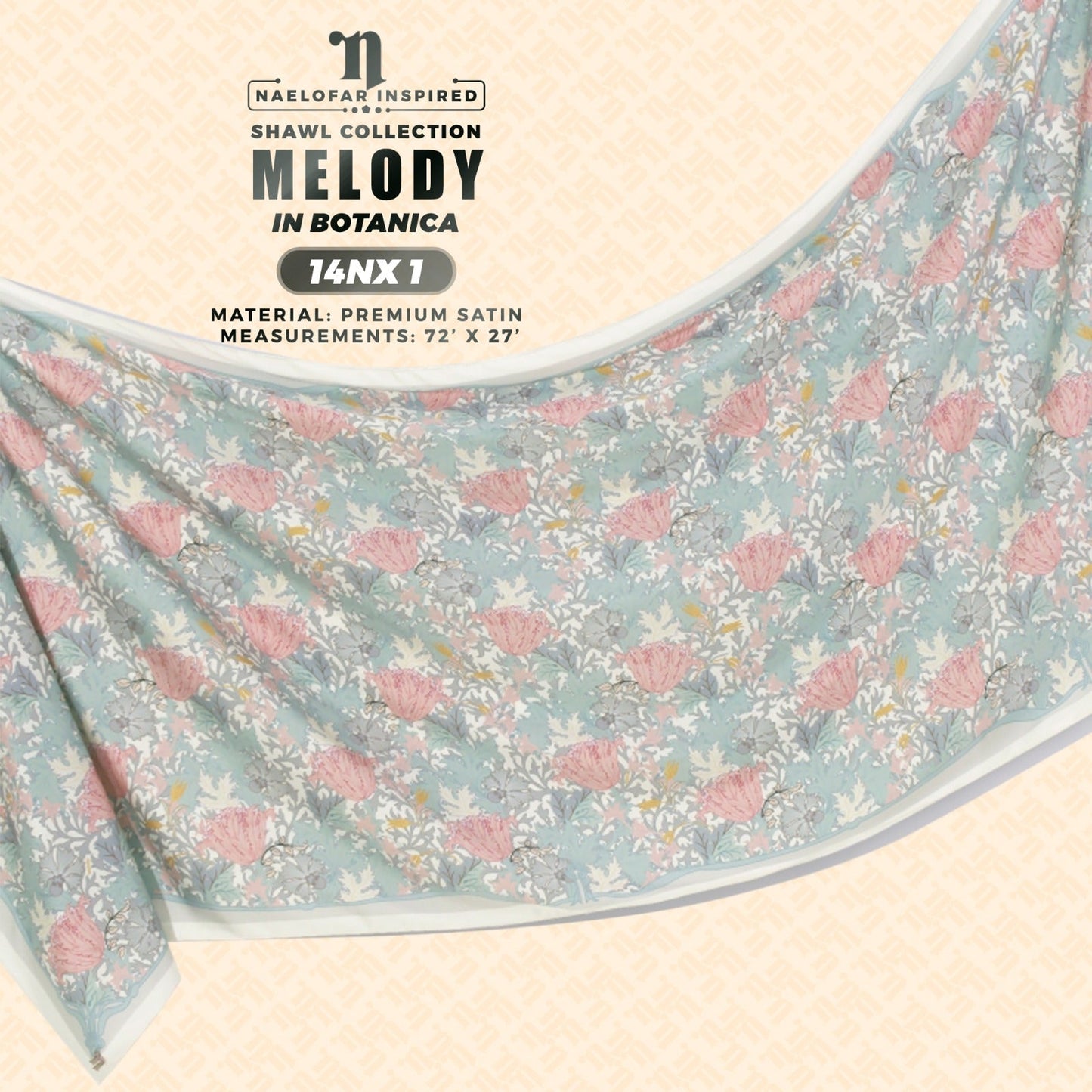Naelofar Inspired Melody Printed Shawl Collection